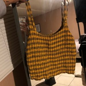 Hollister Ruffled cropped tank